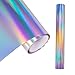 Produktbild Holografiche Vinylfolie Plotter30 ×150cm Leicht zu jäten Holographic Plotterfolie Selbstklebend für Dekorationen für Scrapbooking, Abziehbilder, Schilder, Aufkleber