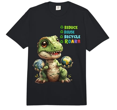 Earth Day Outfit Idea for Kids & Boys Dinosaur Earth Day Comfort Colors Adult Heavyweight T-Shirt