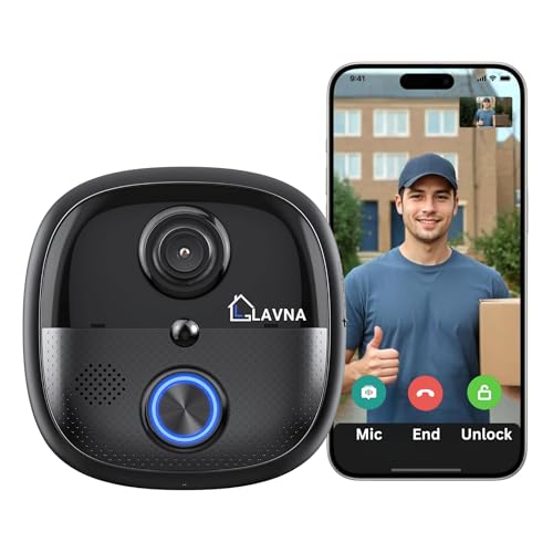 LAVNA Smart WiFi Video Doorbell 2K | Instant Visitor Video C...