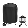 Hengme Outdoor Fireplace Cover for Fire Sense 01471 Fire Pit,Heavy Duty Outdoor Fire Pit Cover for Aoxun Chiminea Fire Pit,Outside Wood Burning Fire Pit Cover