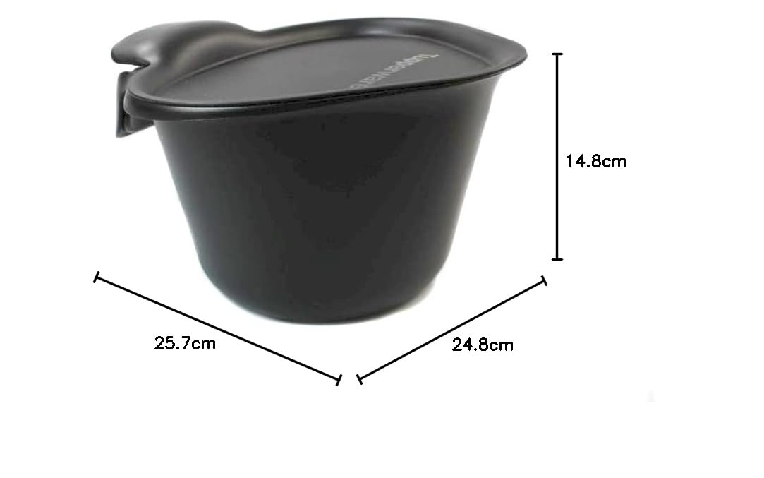 Tupperware Utensile da cucina Adretto per la spazzatura da tavolo, 2,5 l, colore: nero