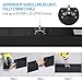 LEONLITE 4FT Linkable LED Linear Light, Dimmable Architectural LED Suspension Office Lighting Fixture, 3CCT, ETL Listed, Matte Black Aluminum Housing, Pack of 4