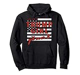 usa patriotic proud trump girl vota america flag design felpa con cappuccio