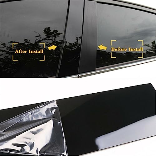 Pegatinas de columna BC para Hyundai Elantra 2017-2020: cubiertas de ventana elegantes 3