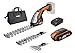 WORX 3 en 1 Set Sculpte-Haies et Taille-Herbes sans Fil WG801E.4, Tondeuse à gazon 18V (20V MAX) 2,0Ah, 3 Lames(20cm&12cm Lames d'arbustes, 10cm Lame de Cisaille), avec Sac