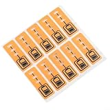 10 Pack Yellow Battery Key Sticker Label Replacement for 18V 14.4V Lithium Battery DCB200 DCB140, 34x12mm Paper Capacity Indicator Sticker