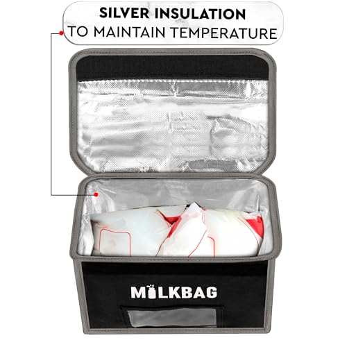 Image of Storite Milk Bag for Door Hanging, Insulated & Waterproof Milk Storage Bag for Milk Sachets & Bottles | Outdoor Gate Delivery Basket Box with Note & Newspaper Pocket | Black, Small (23x11x23 cm)