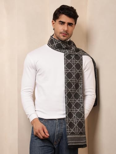 Image of Ravaiyaa - Attitude is everything Men's Reversible Stripe Pattern Winter Wool Scarf, Muffler 72 inchx12 inch Inch