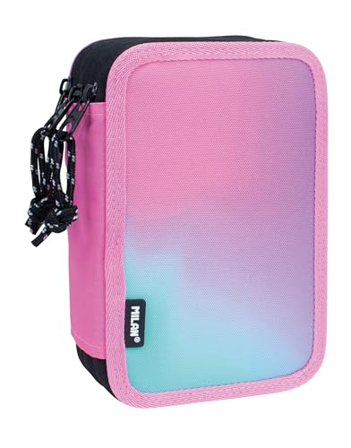 Plumier 3 pisos con contenido Sunset, rosa MILAN®
