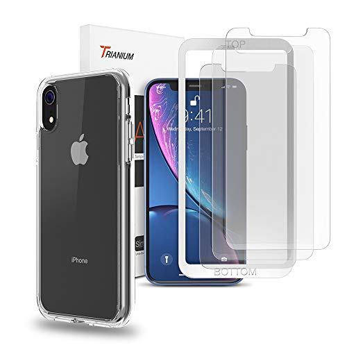 Trianium Case and 3 Pack Screen Protector for iPhone XR