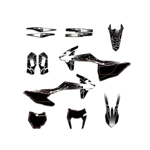 Kit de décoration autocollant graphique pour moto avec vinyle anti-UV pour SX XC EXC