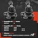 A-Premium 2 x Front Lower Ball Joint, Compatible with Toyota Corolla 2009-2019, Matrix 2009-2013 & Scion tC 2005-2010
