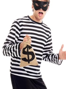 Partilandia | Camiseta Ladrón para hombre (Talla M)