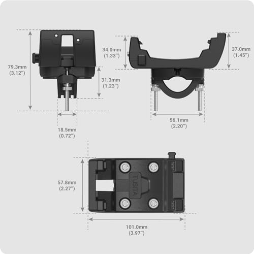 TUSITA Suporte GPS para bicicleta compatível com Garmin Montana 700 700i 710 710i 750i 760i - Acessó