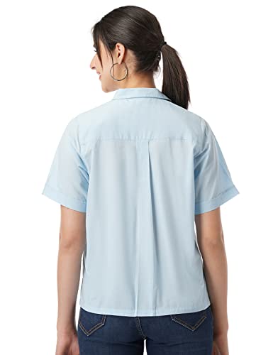 Image of FYLTR Women's Collared Casual Shirt -Front Placket with Buttons, Soft Handfeel