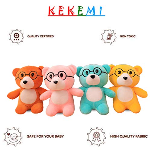 Image of KEKEMI Non-Toxic Hugable Cute Stuff Teddy Bear Soft Toys for Kids /Gift, Size - 7 Inches (Pack of 4)