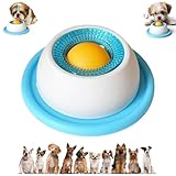 WOXFUWOXFU Alfombrilla de Lamer para Perros, Juguete Interactivo de Silicona con Ventosa - Ralentiza la Comida, Alivia la Ansiedad y el Aburrimiento, Antideslizante (Azul)