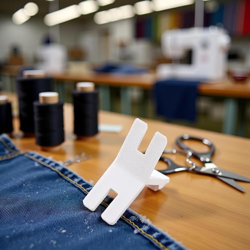 Placa blanca para botones y prensatelas de máquina de coser miniatura 6