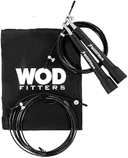 WODFitters Ultra Speed Cable Jump Rope - Adjustable Speed Rope for Double Unders