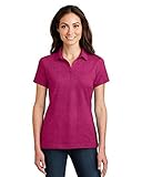 Port Authority Port Authority Ladies Meridian Cotton Blend Polo L Pink Azalea