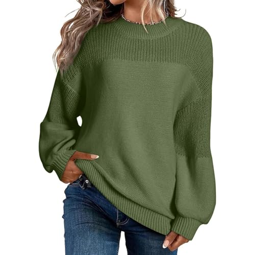 Oversized Sweaters for Women Trendy Knit Crew Neck Sweater Winter Holiday Warm Ladies Long Sleeve Pullover Sweaters2