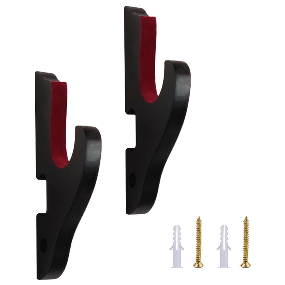 Soporte de pared para Katana de madera, 2 soportes de espada acolchados con fijación a pared, expositor decorativo para Katana, Wakizashi, sable Cosplay, espadas de colección