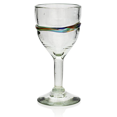 Verre à vin artisanal Tumia LAC vaisselle écoresponsable en verre recyclé de table