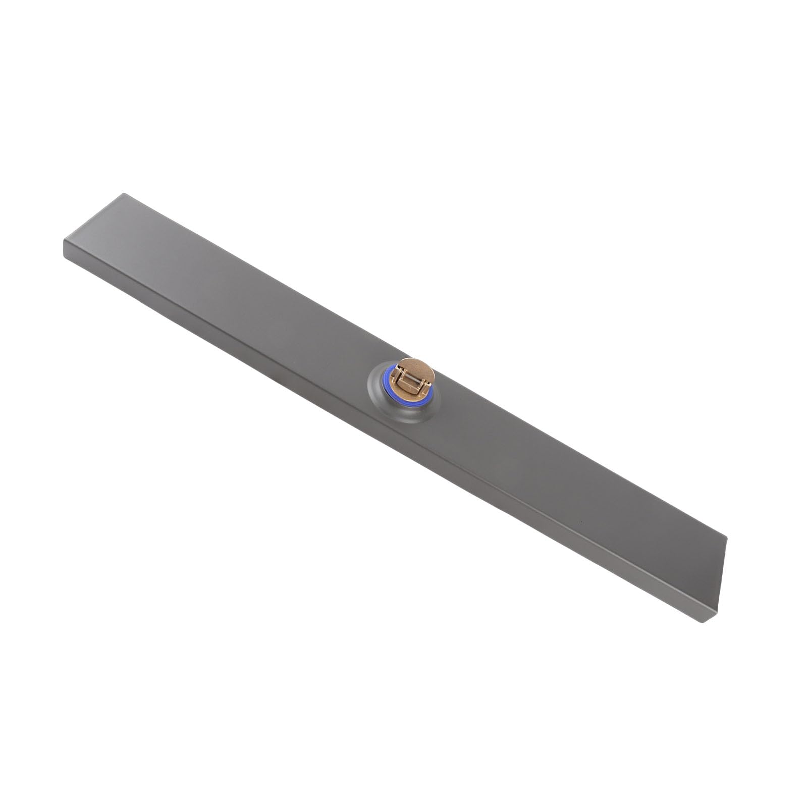 Aramox Drenaje Lineal Desagüe de Ducha Lineal de Acero Inoxidable 304 Sello de Agua Profunda de 60 Cm Núcleo de Cobre Desagüe de Piso Rectangular Engrosado para Baño Cocina Garaje Sótano