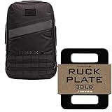GORUCK Rucker 4.0 20L Black & 30Lb Ruck Plate Bundle
