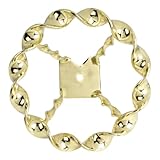 OG Lowrider Bicycle Steering Wheel Flat Twisted Gold