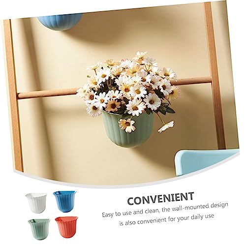 Contenedor de basura colgante de 4 piezas forma de flor miniatura 6