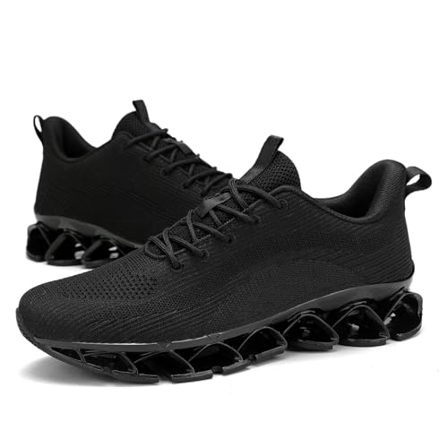 Image of Mens Running Shoes Casual Sport Athletic Fashion Walking Sneakers Lace up Blade Non Slip Breathable Mesh
