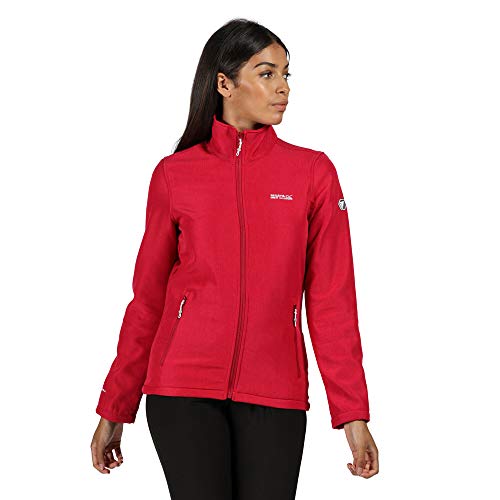 Regatta Women's Connie Iv Softshell Jacket Windproof and Water Repellent with Warm Lined Stretch Fabric and Full Zip Opening Soft Shell