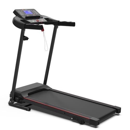 Benef Foldable Treadmills for Home, 2.5HP Quiet Brushless, Electric Running Machine for Home Office, Black