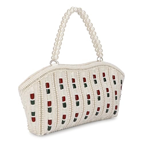Image of LONGING TO BUY Hand Crafted Designer Box Clutch - Zari Embroidery For Women