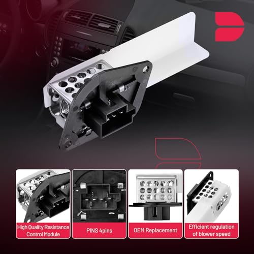 Image of BDFHYK 973-021 HVAC Blower Motor Resistor Compatible with Dodge 1997-1998 B1500 B2500 B3500, Compatible with Ram 1999-2003 1500 2500 3500 Van Blower Control Module Replacement for 4P1332 RU-103