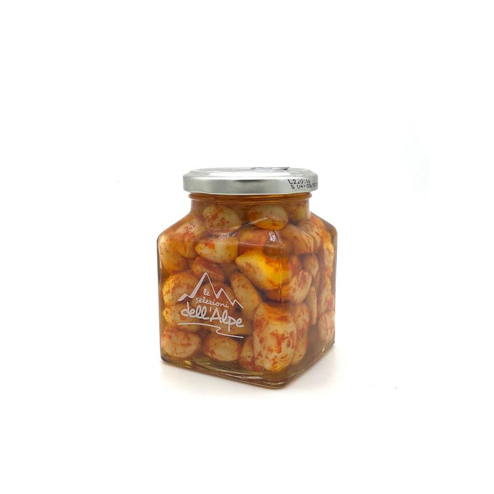 Errepi Aglio piccante eingelegter Knoblauch mit Chili 6 x 290g