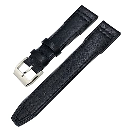 [KLVN] {ṽEHb`oĥ߂̖{ṽEHb`oh IWC}[N Xviiiv`vXpCbg̎v20mm 21mm 22mmЂXgbv(Black black silver,20mm)
