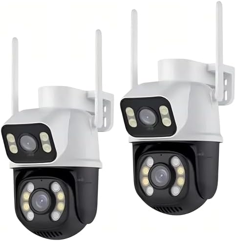 Kit 2 Câmeras De Segurança Externa Dupla Ip Prova D’ Água Wifi Hd...