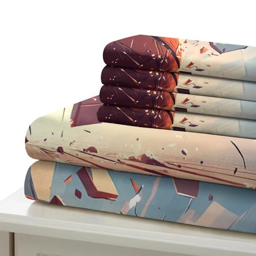 Housse de couette basket-ball 3D microfibre drap de couette single 135x200 - 7