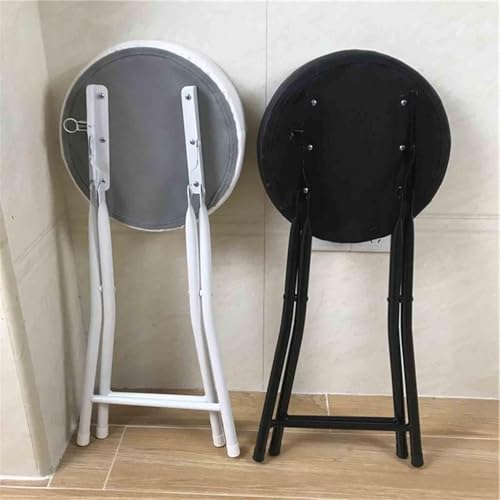 Tabouret de bar pliable polyuréthane souple anti-glisse solution gain de place pour adulte - 5