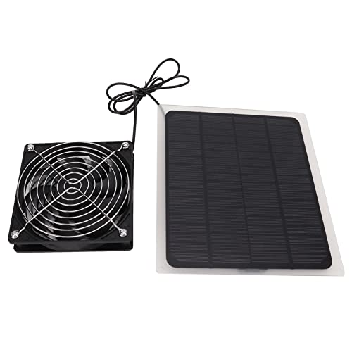 Solarpanel Lüfter Kit, 10 W Solar Panel Fan Kit, Solarmodul Ventilator Kit, Abluftventilator für Gewächshäuser, Solar… – Bild 8