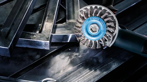 Bosch Professional Scheibenbürste, Drahtbürste 110 mm, Draht 0,5 mm, 2608622059 (Packung mit 2)