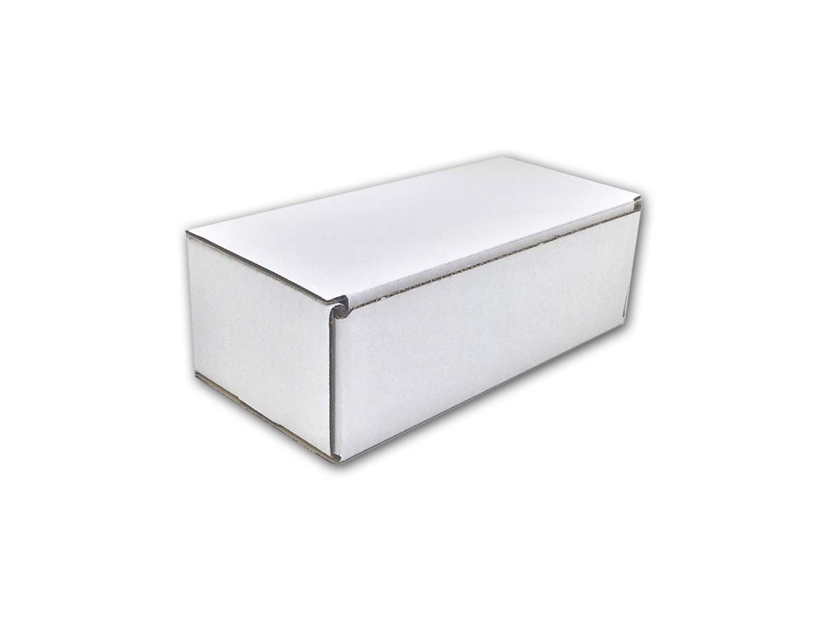 Pack de 50 Cajas de Cartón Automontables 21 x 10 x 7 cm Canal Simple y Color Blanco Para Mudanzas y Envíos Fabricadas en España