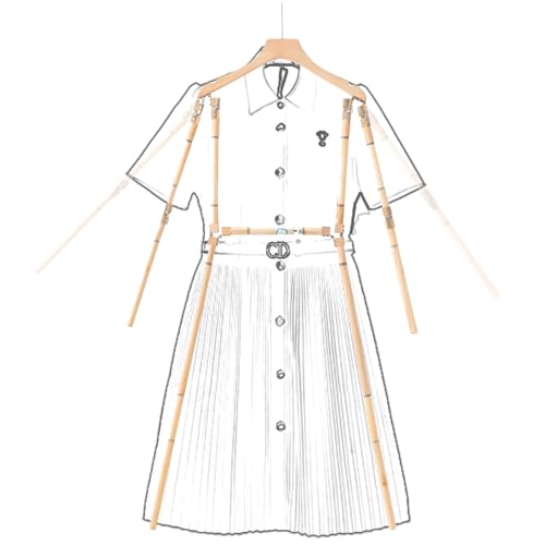 Maniquí de madera ajustable de 38 cm para vestidos de novia y alta costura 2