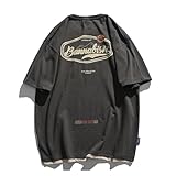 Aelfric Eden Men’s Oversized Graphic Print T Shirts Summer Crew Neck Cotton Tops Streetwear Casual Tees