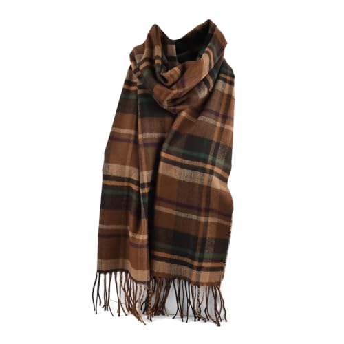 Image of Umo Lorenzo Soft Luxurious Cashmere Feel Fall Scarf for Men and Women - Plaid Designer Scarves