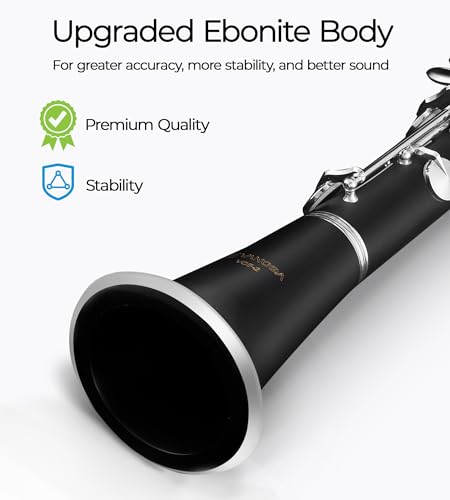 Image of Bb Clarinet Kit for Intermediate, Ebonite Body, Silver-Plated Keys