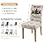 ysnifeiw Christmas Chair Cover Set of 6 Merry Christmas Dining Removable Xmas Holiday Chair Slipcovers for Dining Room, Christmas Party Decoration