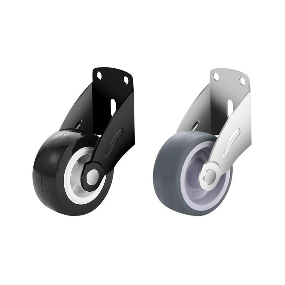 Shungong Silver 4Pcs 80Lbs Load Capacity, Silent Rubber Wheel, Scratch-Free, 360° Swivel(Silver 4Pcs)